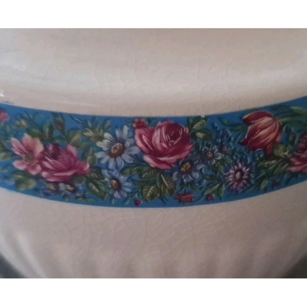 Vtg Rare Gibson Staffordshire Ribbed Floral Teapot White Porcelain‎ Gold Trim